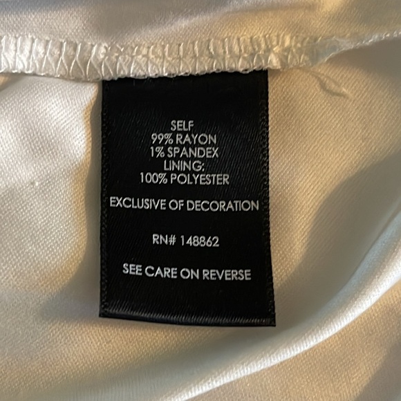 Torrid White Rayon Fit And Flare Slub Lace Trim Button Front Tank - Picture 8 of 8